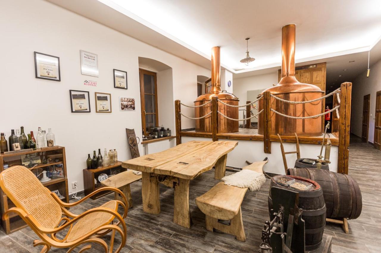 Pivovar A Penzion Grasel Český Rudolec Bagian luar foto
